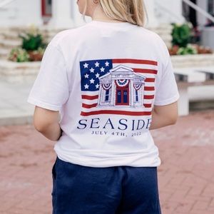 Seaside Fourth of July 2022 Comfort Colors T-Shirt, NWT, Unisex Large